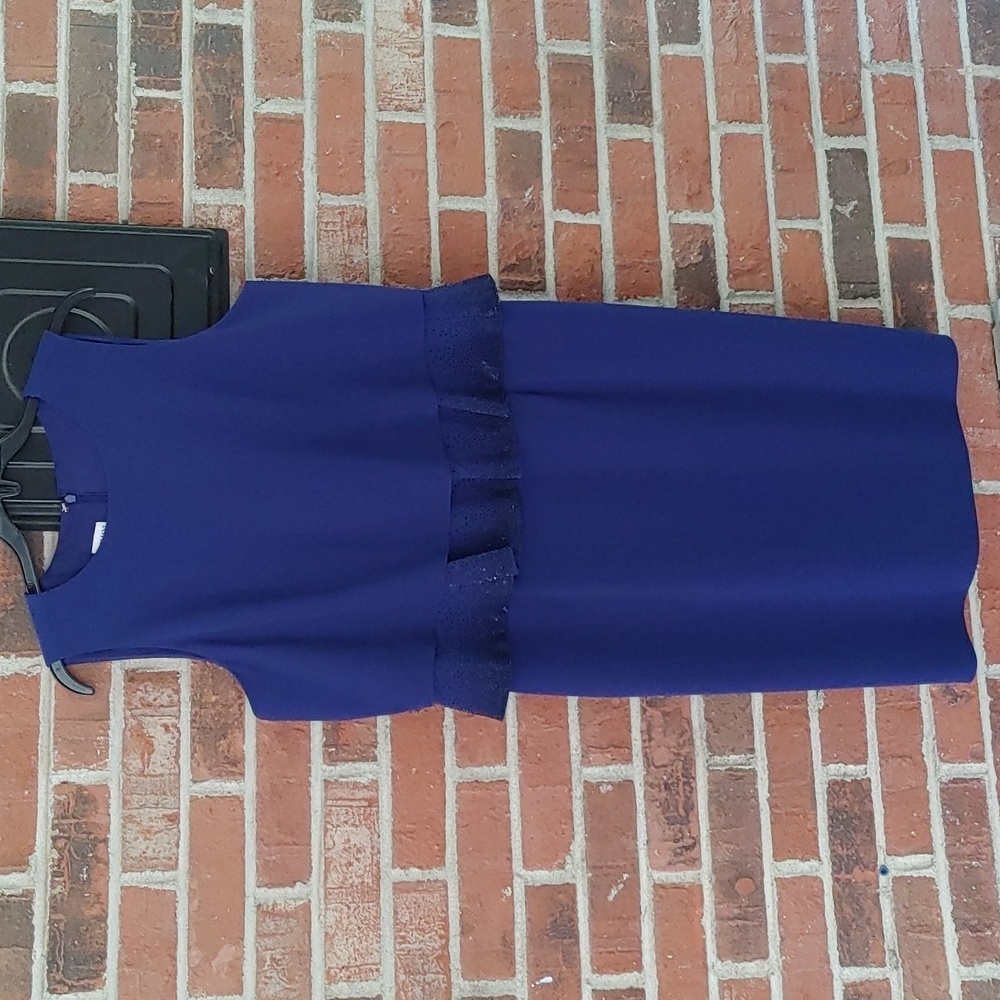 Armani Collezioni Bluish Purple Sleeveless Cocktail Dress Size 10